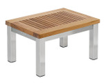 Equinox Lounger Table (Teak / Stainless Steel) Ex - display - TAG 4105