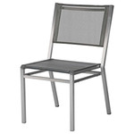 Set of four Equinox side Chairs (Stainless steel / Platinum) Ex-display - TAG 4108