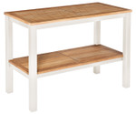 Aura Serving Table (Teak / Arctic white) Ex-display - TAG 4120