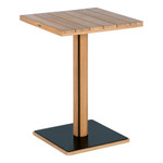 Titan High Dining Table (Black / Rustic teak) Ex-display - TAG 4125