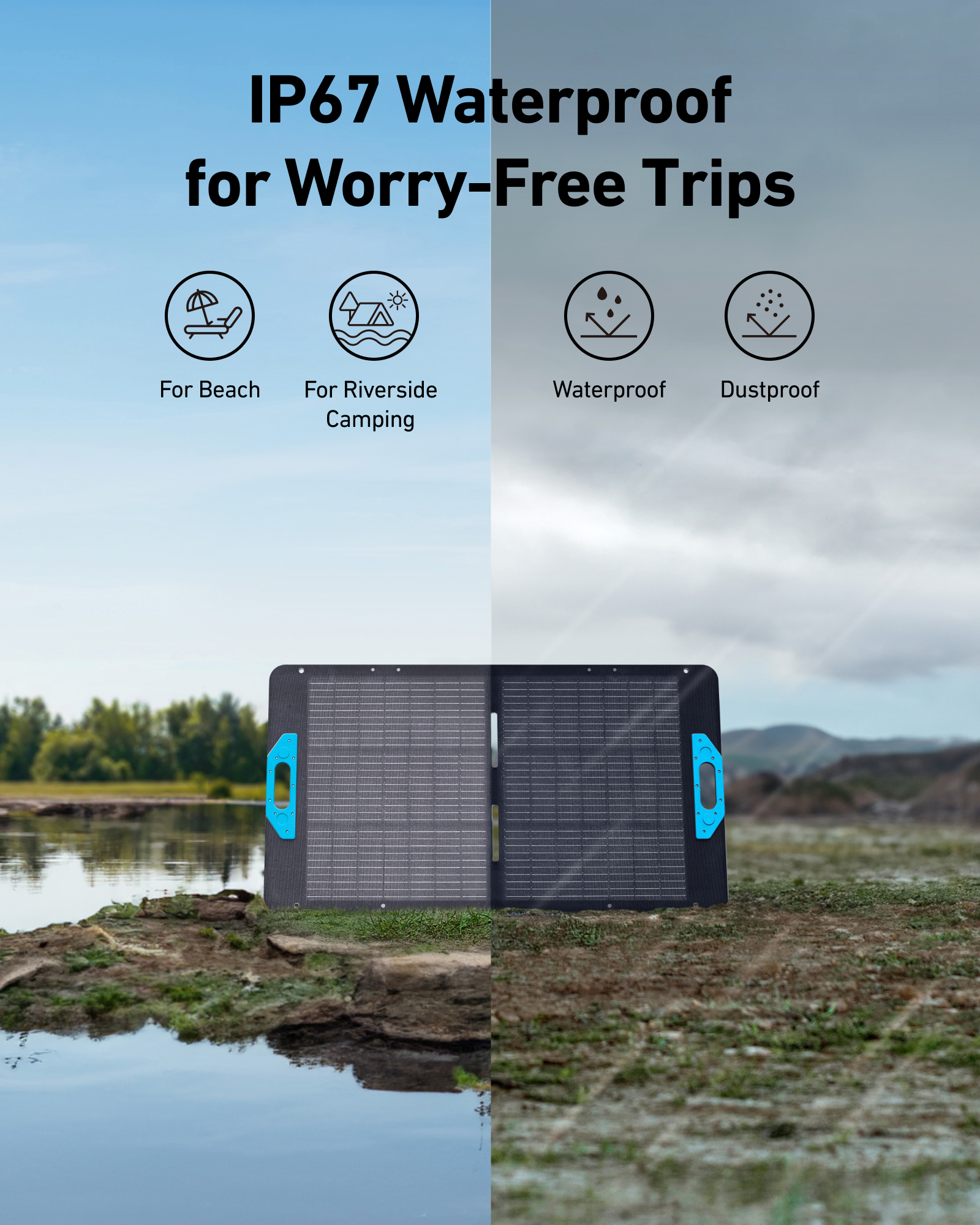 Anker SOLIX PS100 Portable Solar Panel (100W) - A24341A1