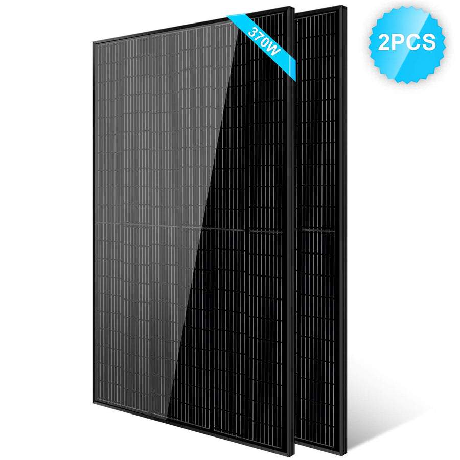 そらページ SunGoldPower 370W Mono Black PERC Solar Panel | Solaris