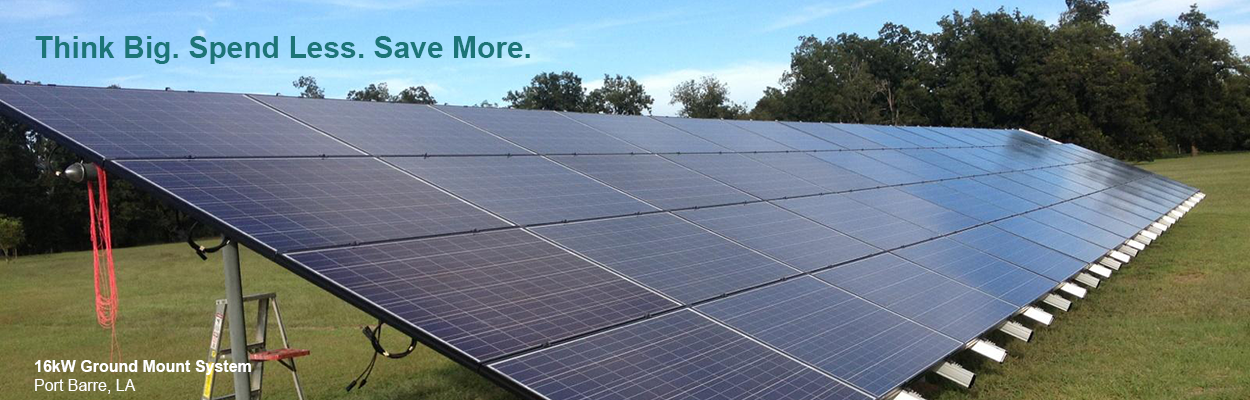 16kW ground mount solar panel system - Port Barre LA