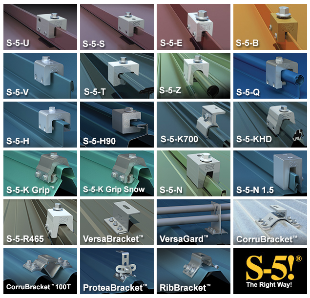 S-5! Clamps for Metal Roof Solar Installations - Solaris