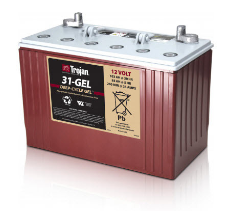 Trojan 31-GEL Sealed GEL 12V 102Ah Battery Solaris