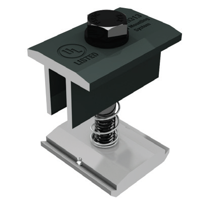 Snapnrack 242 02053 Black Mid Clamp Solaris