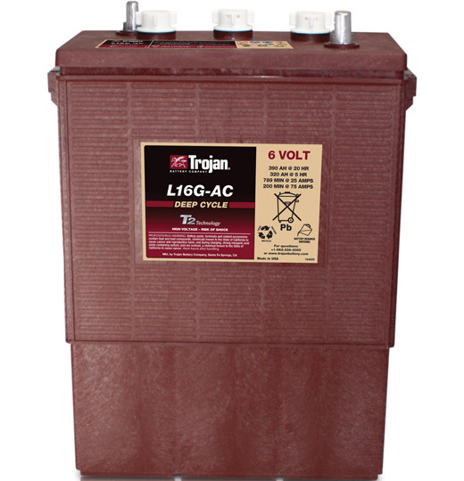 Trojan L16G-AC: Flooded 6V 390Ah Battery for Reliable Energy Storage