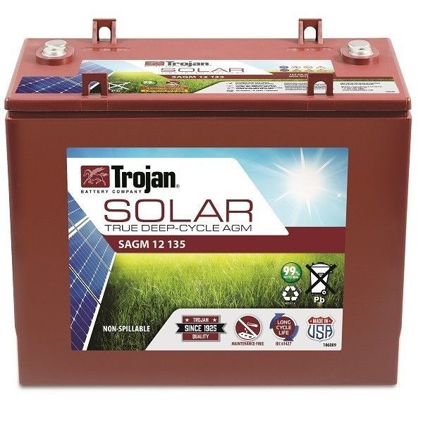 Trojan SAGM 12 135 Solar AGM 12V 135Ah Battery - Solaris