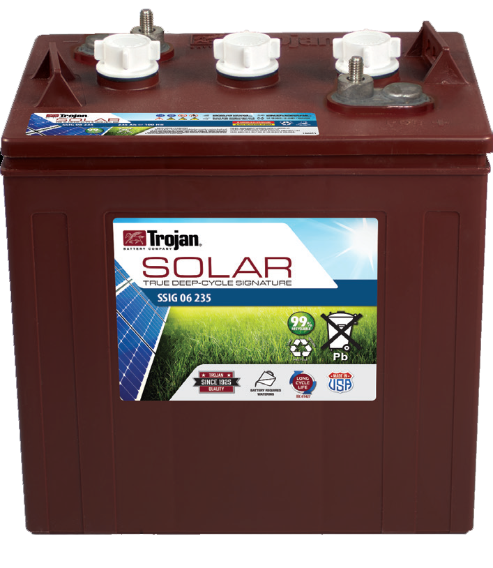 Trojan Signature Ssig 06 235 Flooded 6v 214ah Battery Solaris