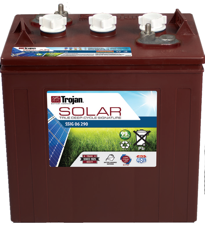 Trojan Signature Ssig 06 290 Flooded 6v 265ah Battery Solaris