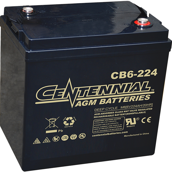 Centennial Cb6 224 6v 224ah Sealed Agm Battery Solaris