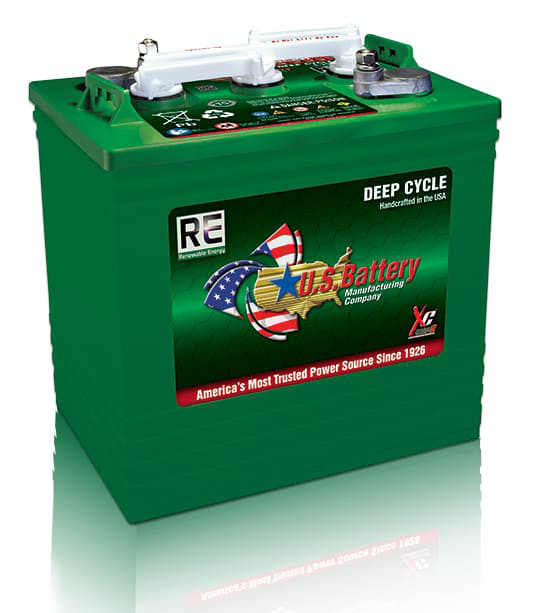 US Battery US RE GC2H XC2 6V 242Ah Flooded Battery - Solaris