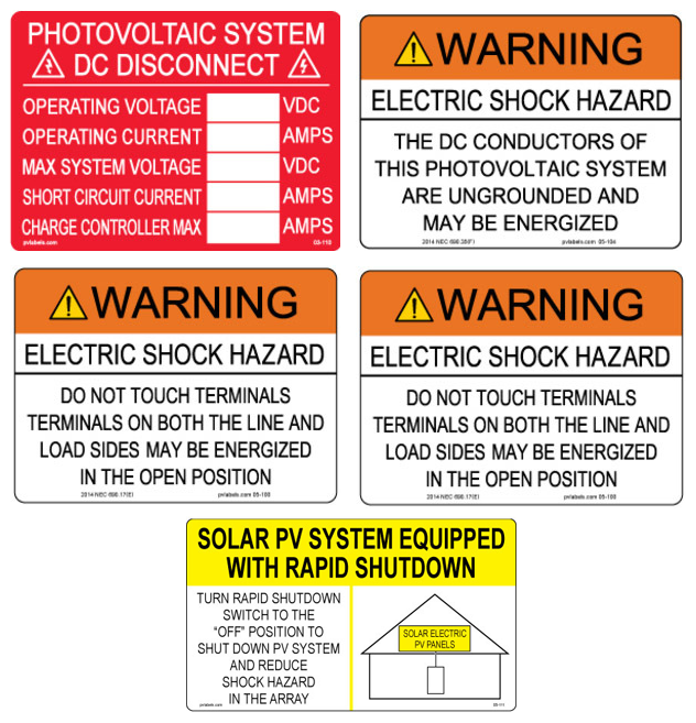 Hellermann PV AC String Inverter Label Kit