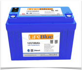 LiFeBlue Battery 12 Volt, 100AH Model LB12100D Lithium Iron Phosphate (LiFePO4)