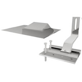IronRidge Quick Hook Low Height Hook for Side Mounted Rails, (No Flashing), Mill (Priced as each)