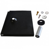 IronRidge Tile Replacement, Flat Tile, 3-1/4" Post, Black (Priced as each)