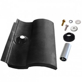 IronRidge Tile Replacement, S-Tile, 3-1/4" Post, Black (Priced as each)
