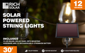 Rich Solar | Solar Powered String Lights 12 Led Bulbs