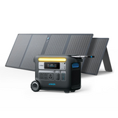 Anker SOLIX F2000 Solar Generator + 2 x 100W Solar Panel