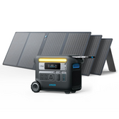 Anker SOLIX F2000 Solar Generator + 3 x 100W Solar Panel