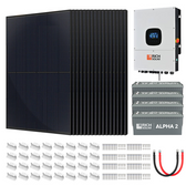 Rich Solar Complete Off-Grid Solar Kit NOVA 12K | 12000W Input 48V 120/240V Output + 10.24kWH Lithium Battery + 6560 Watt Solar Panel [KIT-BS0002&91;