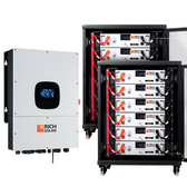Rich Solar NOVA 12K PV Hybrid Inverter Solar Kit | 61.44kWH Server Lithium Battery [KIT-SR0002&91;