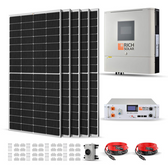 Rich Solar 1250W 48VDC-120VAC Solar Kit