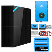 SunGoldPower Complete off Grid Solar Kit 12000W 48V 120V/240V output 10.24KWH Lithium Battery 5400 Watt Solar Panel SGK-12MAX