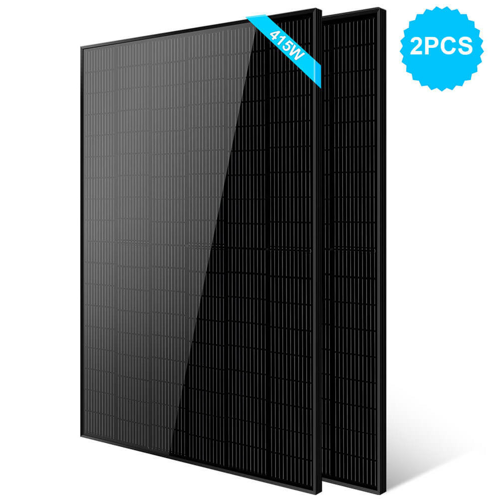 solol ソルオル solworks black SunGoldPower 415W Mono Black PERC Solar Panel - SG415WM