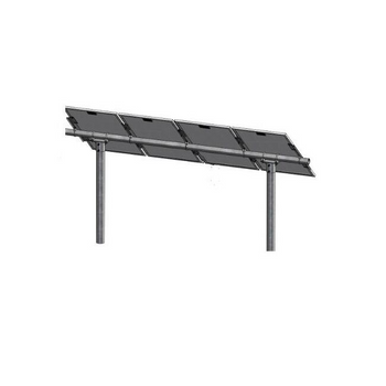 Tamarack Solar UNI-PGRM4P2 Portrait Pole Mount for (4) modules 38-IN - 72-IN long, 2 posts