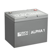 Rich Solar RS-B121S ALPHA 1 | 12V 100Ah LiFePO4 Battery | Powerful 12V Lithium Battery for RVs, Trailers, Vans, Boats, Off-Grid | 5,000 Lifetime Cycles | Bluetooth and Internal Heat Technology