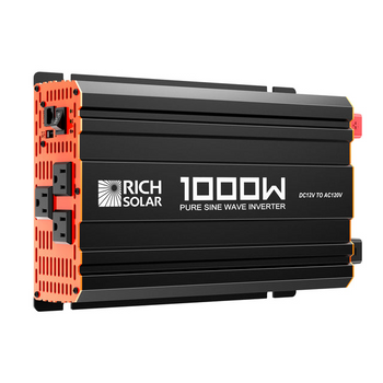 Rich Solar RS-V1P12 NOVA PURE 1K  1000 Watt (1kW) 12 Volt Industrial Pure Sine Wave Inverter  Powerful 1000W 12V Off-Grid Inverter for RVs, Trailers, Campers, Vans, Trucks, Overlanders, Boats  Top Rated
