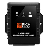 Rich Solar BRAVO Waterproof 8  8 Amp Waterproof PWM Solar Charge Controller  Waterproof 20A 12V PWM Controller for RVs, Trailers, Campers, Vans, Boats, Off-Grid  #1 Waterproof Solar Controller