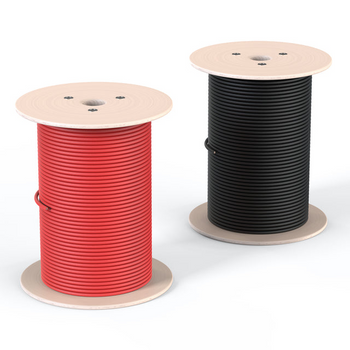 Rich Solar RS-10A500 108 Gauge 600V Solar Panel Extension Cable  10AWG 600 Volt PV Red and Black Solar Panel Extension Wire