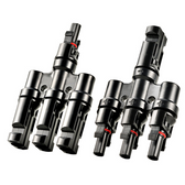 Rich Solar RS-T3 Y Branch Parallel Connectors 3-to-1  3-to-1 Weatherproof Parallel Connectors for Solar Panels  Easy Install