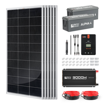 Rich Solar RS-CK1200 1200 Watt 24V Complete Solar Kit