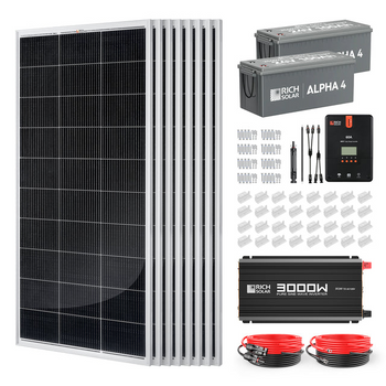 Rich Solar RS-CK1600 1600 Watt 24V Complete Solar Kit