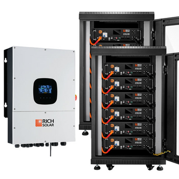 Rich Solar SRx12-H12Kx1-NO NOVA 12K PV Hybrid Inverter Solar Kit  61.44kWH Server Lithium Battery [KIT-SR0002]