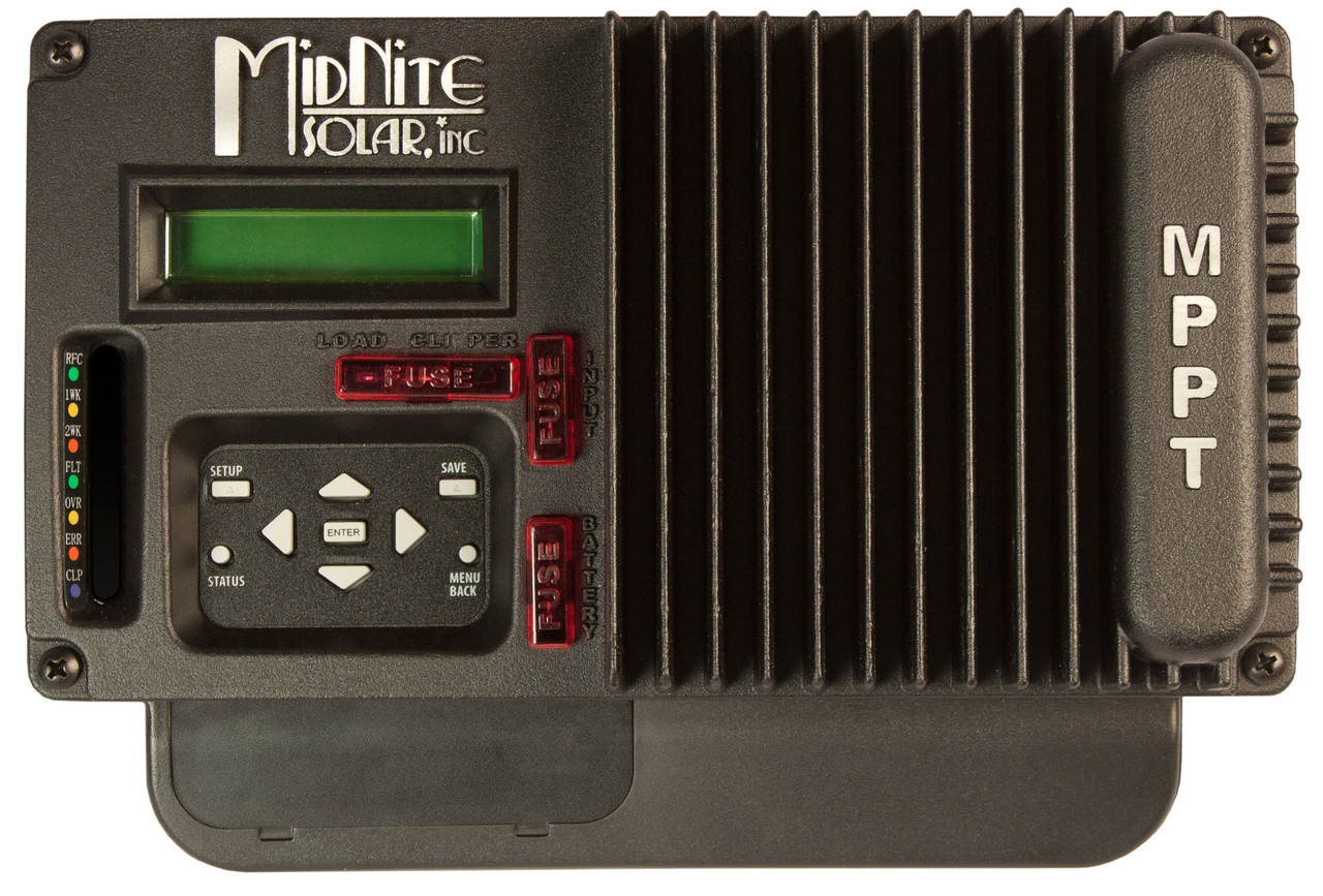 12-48V Battery 30A Midnite Solar Black with LCD /& wall mount bracket The KID MPPT Charge Controller 150VDC MNKID-B