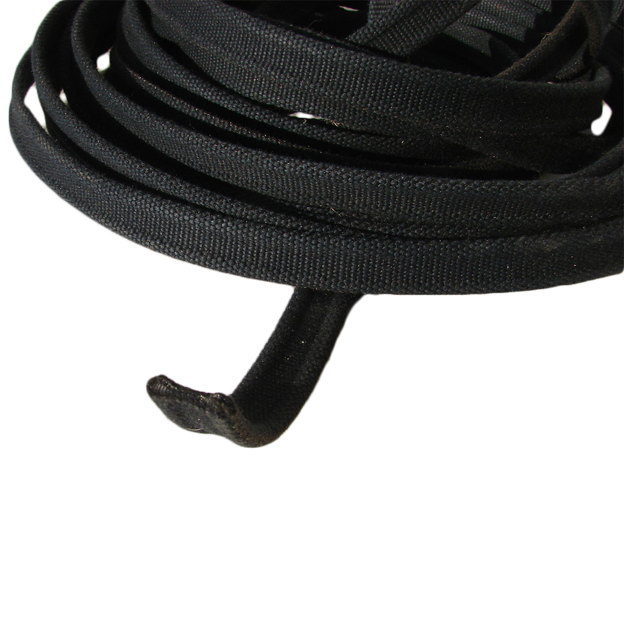 Bonnet Lacing - 15 mm Black cotton dog bone shape - Old ...