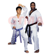 GTMA TKD uniform; White V-neck