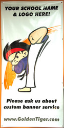 3' x 6' banner shown