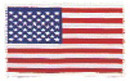 USA Flag (White Border) 2.5" x 3.5"