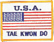 USA TKD Patch 3" x 4"