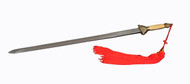Stainless Taichi Sword with Wooden Handle and Red Tassel