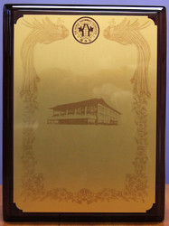 9" x 12" Piano Glossy Plaque with Taekwondo Theme (Kukkiwon) Background