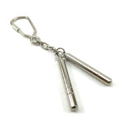 Martial Arts Key Chain - Mini Metal Nunchaku