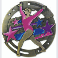 2¾" Gymnastics Color Sport Medal