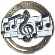 2¾" Music Color Sport Medal