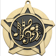 2¼" Music Super Star Medal